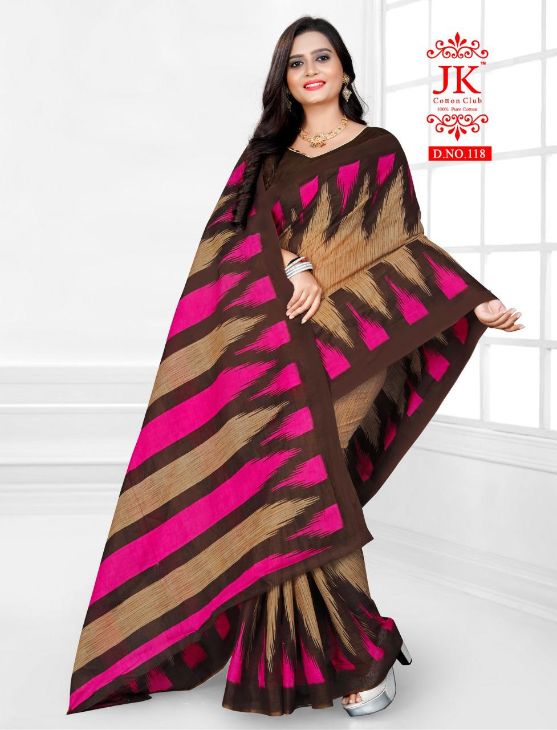 Jk Karishma 1 Casual Daily Wear Cotton Printed Latest Saree Collection